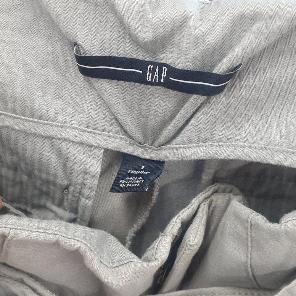 GAP Wearlight Gray  Tie-Waist Wide-Leg Pants size 1 ? - Picture 2 of 5